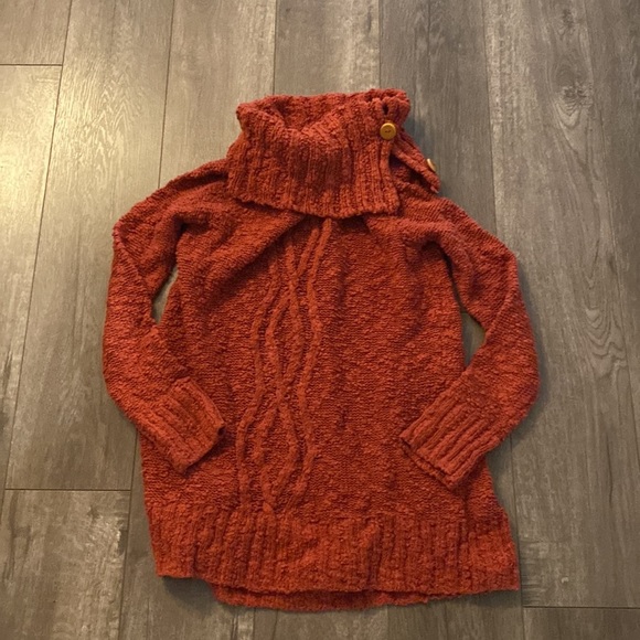 Anthropologie moth orange sweater S - Picture 3 of 6